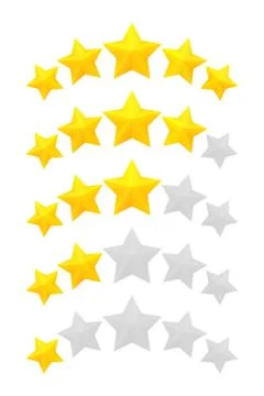 Five star rating Stock Illustration