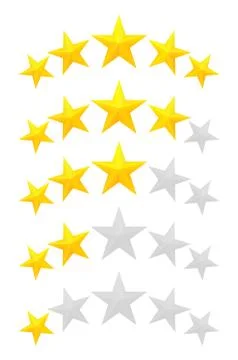 Five star rating Stock Illustration