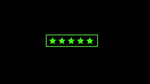 Five Star Rating Review Animation Stock Footage 294691701