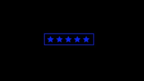 Five Star Rating Review Animation Stock Footage 294691707