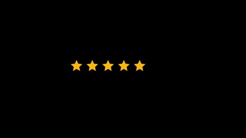 Five Star Rating Review Animation Stock Footage 294691709