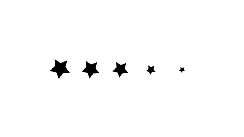 Five Star Review Animation | Customer Rating Motion Graphic Stock Footage 324420537
