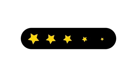 Five Star Review Animation | Customer Rating Motion Graphic Stock Footage 324420560