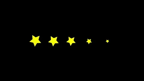 Five Star Review Loop Animation | Satisfaction Rating Graphic Stock Footage 324420523