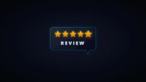 Five star review rating animation: customer feedback and satisfaction conce.. Stock Footage 337566192
