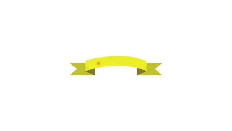 Five star ribbon badge vector illustration. award icon. 5 rate gold review .. Stock Footage 333830101