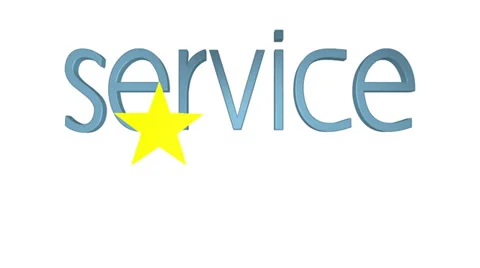 Five Star Service Animation Stock Footage 37961181