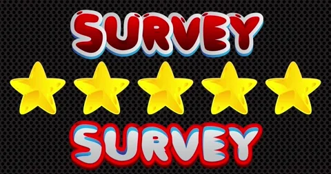 Five Star with Survey Text Video stock 212234205