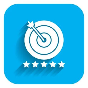 Five-star target 스톡 일러스트