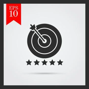 Five-star target Stock-Illustration