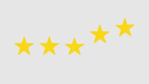 Five stars appearing. Stock Footage 263726547