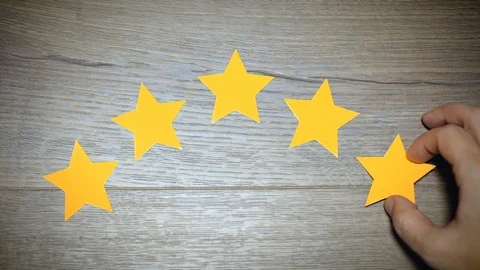 Five stars background Stock Footage 97945572