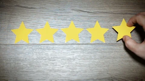 Five stars background Stock Footage 97945582