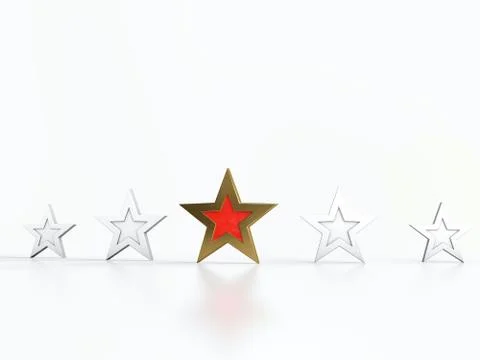 Five stars Stock Illustration