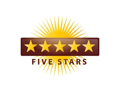 Five stars Stock Illustration