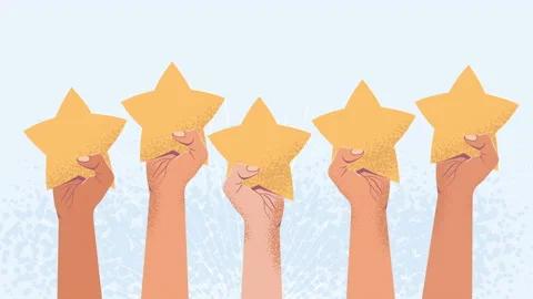 Five stars rating Stock Footage 156893003