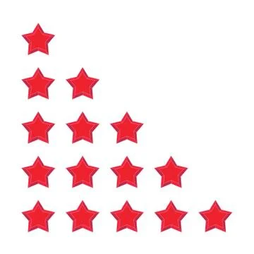 Five stars rating Stock Illustration