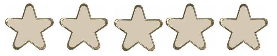 Five stars rating represents maximum excellence premium quality superior Stock Illustration