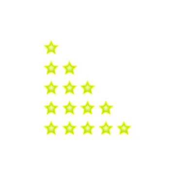 Five stars on white 스톡 일러스트