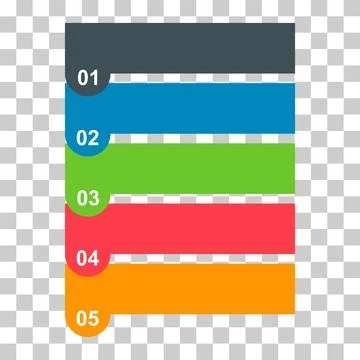 Five step infographic vertical diagram, business information design, chart ve Stock Illustration