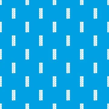 Five steps infographic pattern seamless blue Stock Illustration