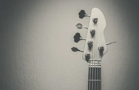 Five Strings Jazz Bass Head 스톡 사진
