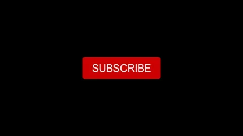 Five subscribe buttons with alpha channel Stock Footage