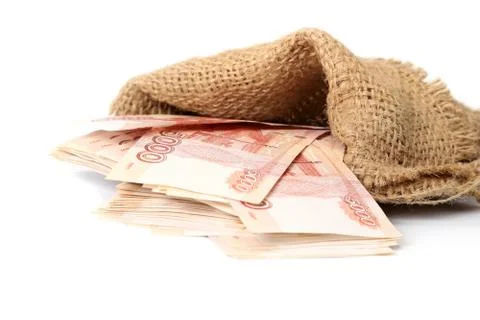 Five Thousand Ruble Notes Stock Photos