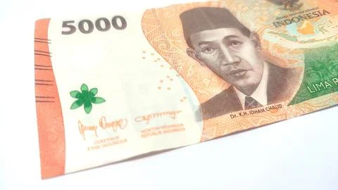 Five thousand rupiah currency Stock Photos