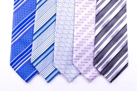 Five tie Stock Photos