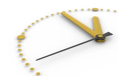 Five to Twelve Gold Edition Stock Illustration