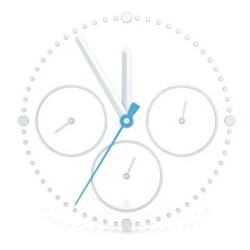 Five to twelve. Stock Illustration