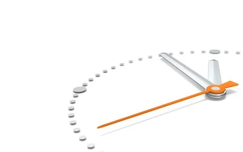 Five to Twelve, Orange Edition. Stock Illustration