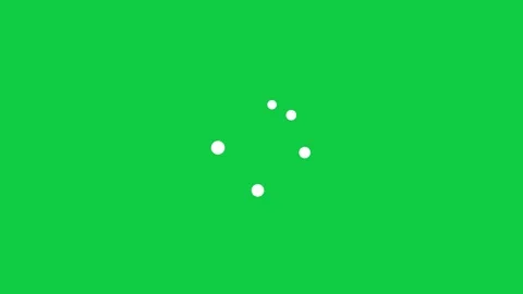 Five white dots chasing each other around a circle loading animation Vídeo Stock 348279817
