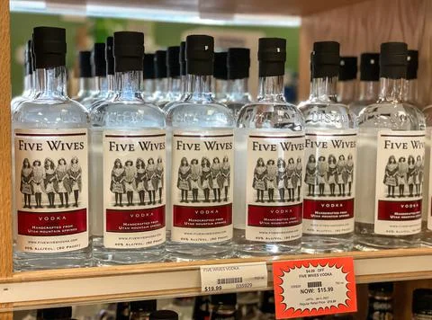 Five Wives vodka Stock Photos