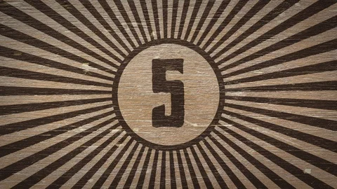 Five On Wood. 4K 60fps Stock Footage 119762100
