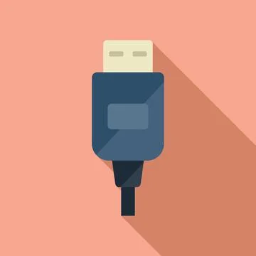 Fix cable icon flat vector. Broken phone Stock Illustration