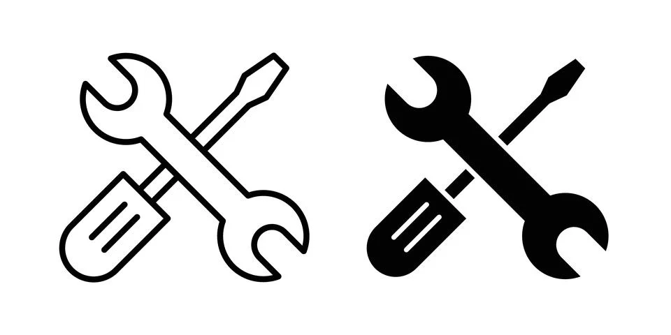 Fix icon vector, symbol, logo illustrations Stock Illustration