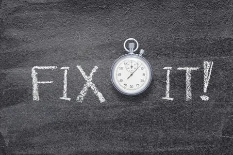 Fix it watch Stock Photos