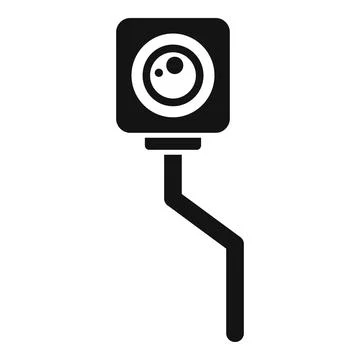 Fix phone camera icon simple vector. Mobile repair Illustrazione stock