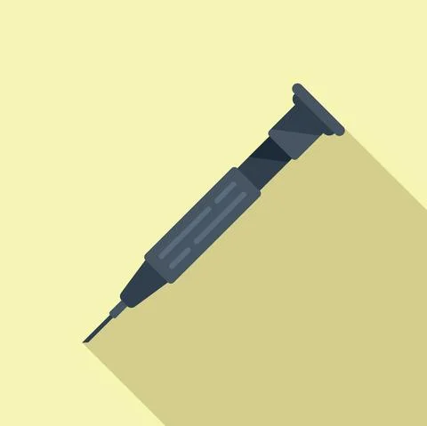 Fix screwdriver icon flat vector. Mobile repair Stock Illustration