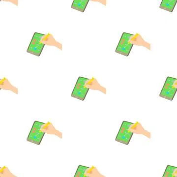 Fix smartphone pattern seamless vector Stock Illustration