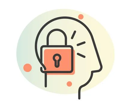 Fixed and Rigid Mindset - Abstract Illustration Stock Illustration