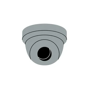 Fixed CCTV camera. Security surveillance system. Vector illustration Stock Illustration