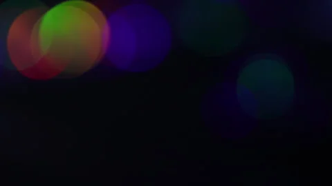  Fixed color bokeh lights on the left in the black Stock-Footage 309447626