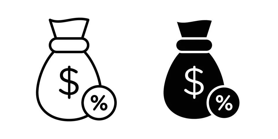 Fixed deposit icon vector, illustration icon set Stock Illustration