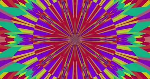 Fixed flashing pattern of multi-colored rays of light Stock Footage 242586680