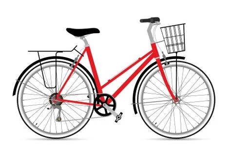 Fixed gear bicycle. Stock Illustration