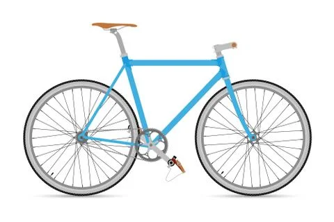 Fixed gear bicycle. Stock Illustration