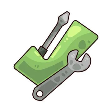 Fixed illustration Illustrazione stock